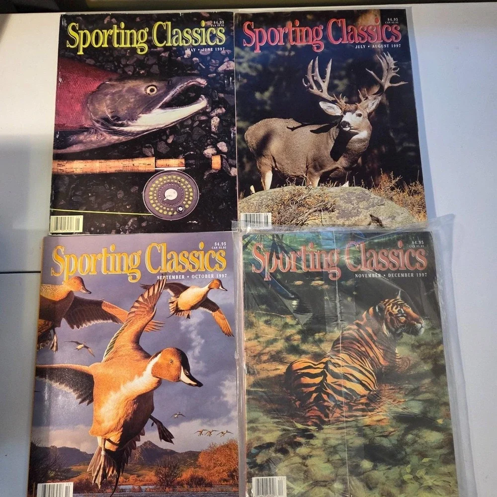 Sporting Classics Magazine 1997 Lot Of 4 Hunting & Fishing Collectible